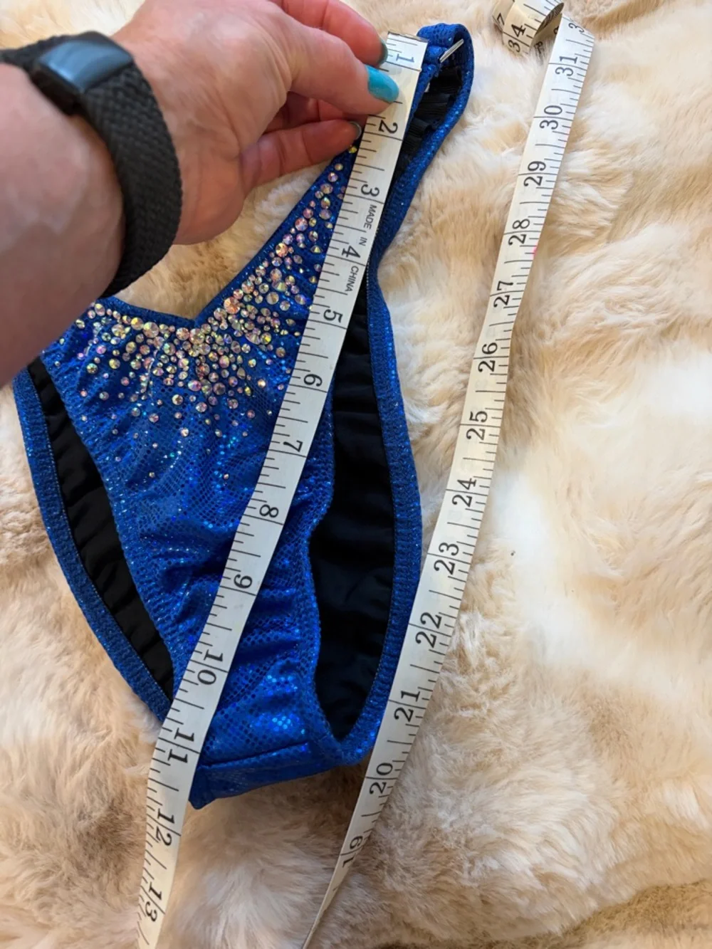 Muscle Dazzle Royal Blue Figure Suit never worn original box included - Picture 10 of 16